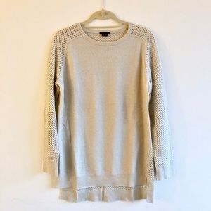 Theory light grey long sweater, Medium